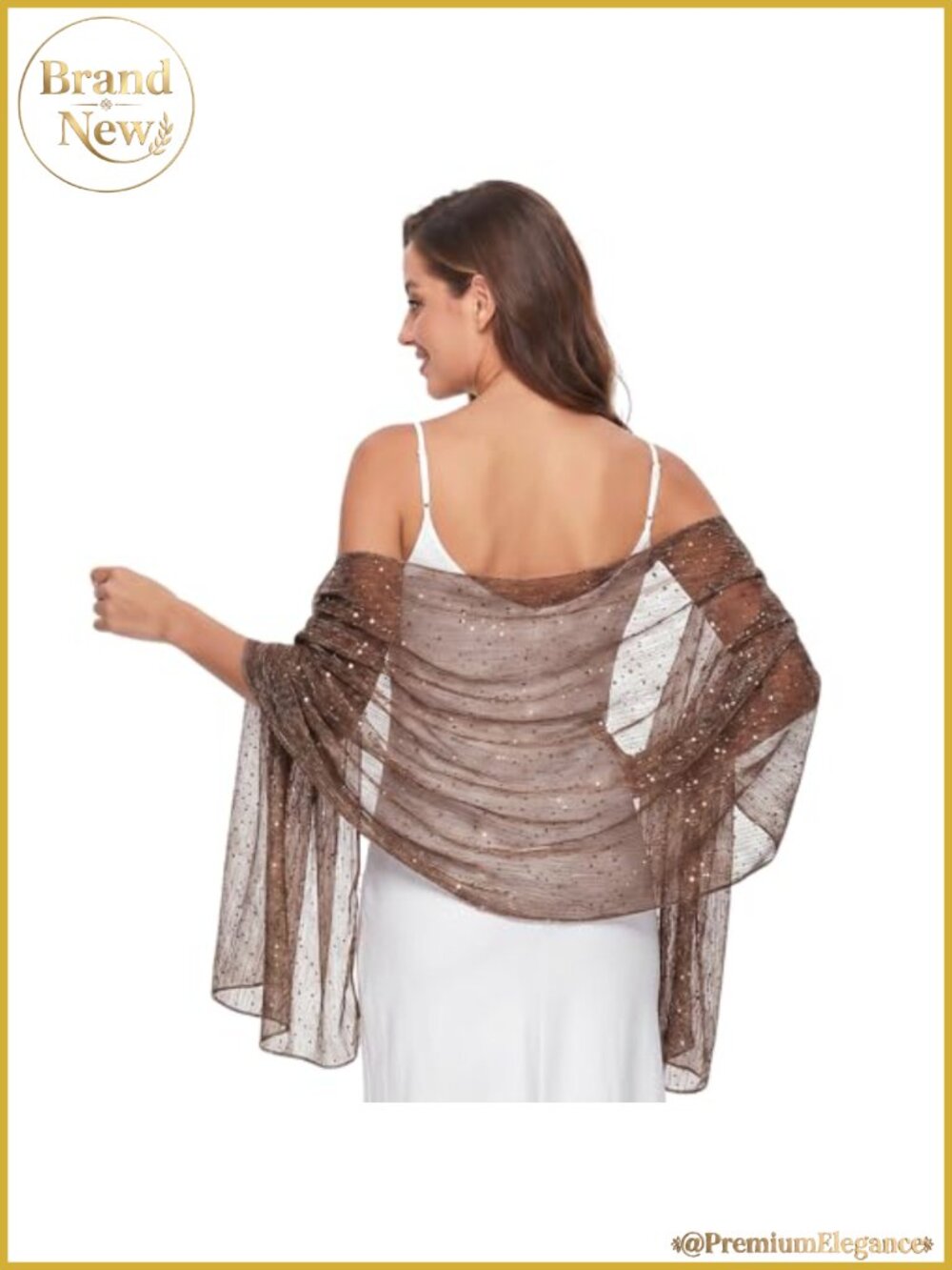 Sequin Shawl Wrap Scarf Evening Dress Sparkly Mesh Bandana Women